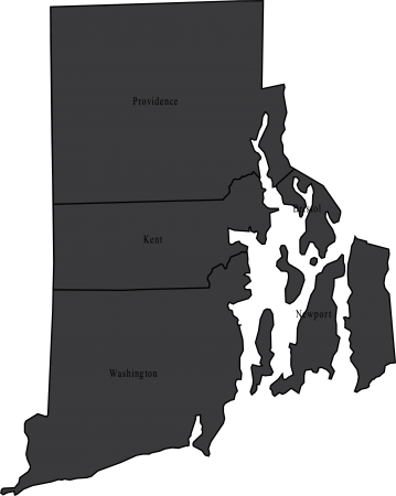 State Map - Rhode Island