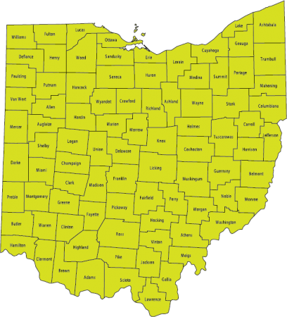 State Map - Ohio