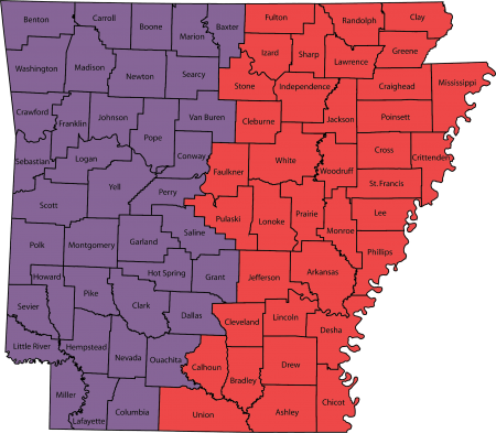 State Map - Arkansas
