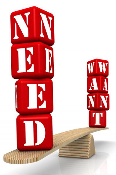 Needs vs. Wants for your New Home